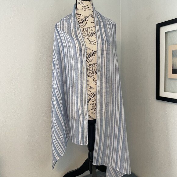 Five Beautiful Lightweight All Season Striped Unisex Womens Scarves Shawls (U5) - Picture 6 of 8